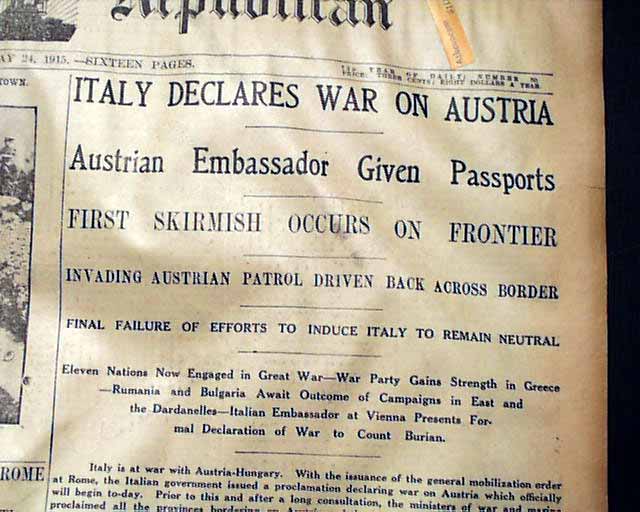 On This Day 24th May 1915